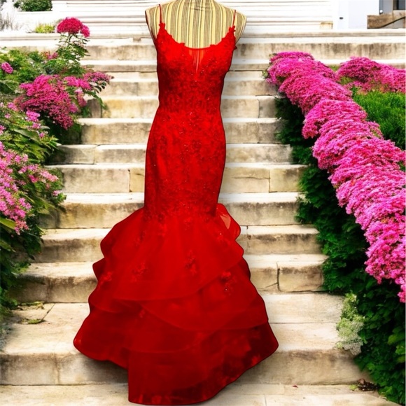 colors dress Dresses & Skirts - NWT gown by COLORS Dress. Tie back adjustable waist. Sz 12. Perfect for PROM.